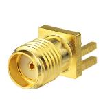 RF Connector SMA PCB End Launch Jack 50 Ohm (Jack, Female & Male,50Ω) L10.5mm